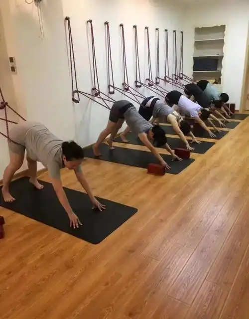 艾扬格瑜伽墙绳挂绳挂绳瑜伽绳壁绳含配件棉辅具用品 白色4扣【图片