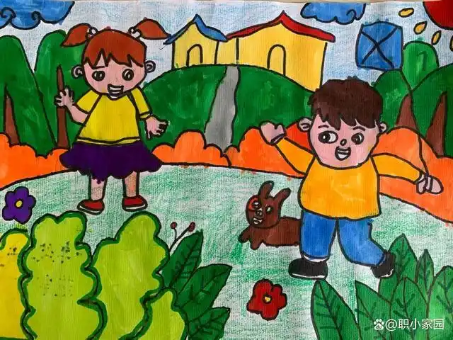 职工子弟小学学生绘画作品一年级