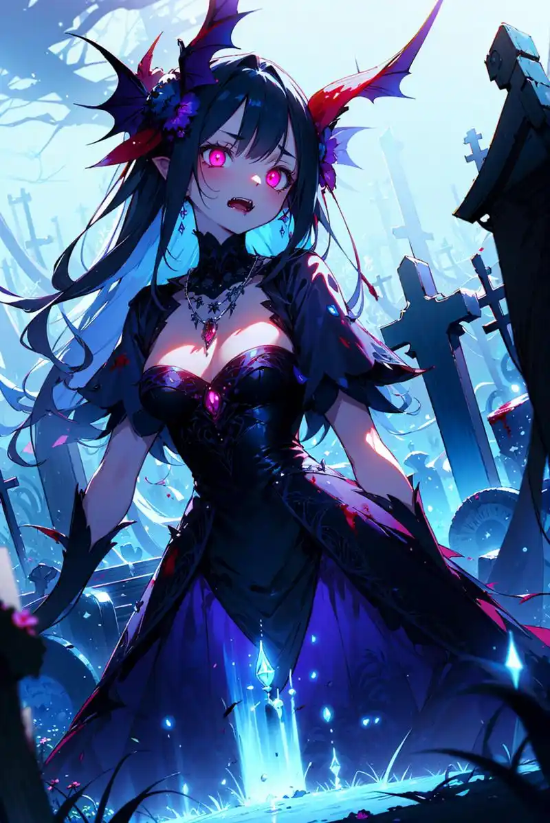 恶魔,伤口,魅力,姚艳,女王!#二次元# #动漫头像和壁纸# #美女#