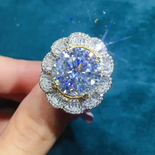 10克拉男女莫桑钻戒指