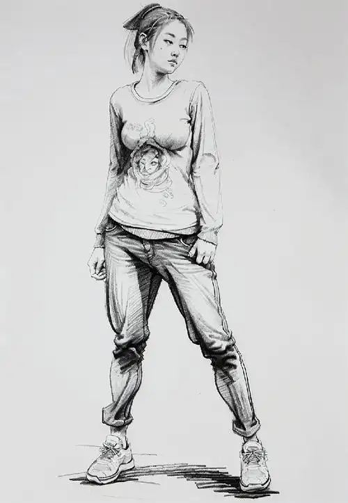 美术高考备考探秘速写人物临摹的诀窍