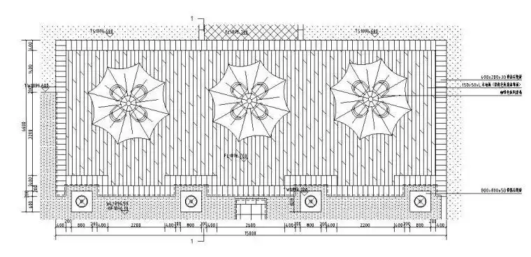 长丰木平台木栈道节点详图设计