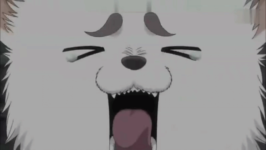 银魂定春吉祥物搞笑科幻大笑gif动图_动态图_表情包下载_soogif