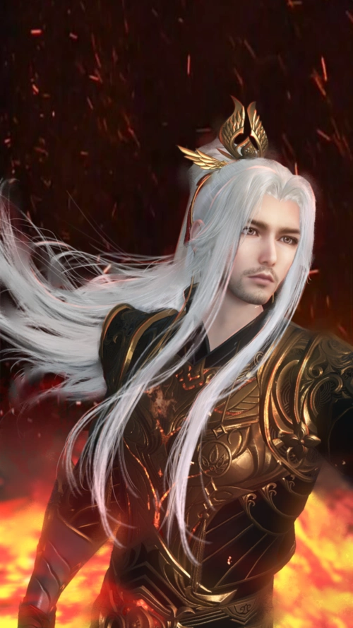 天刀霸气叔范儿神威竖版手机壁纸