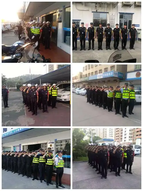 企事业单位保安员在反恐,巡逻各分队同我所聘员一起开展岗前"队镣和