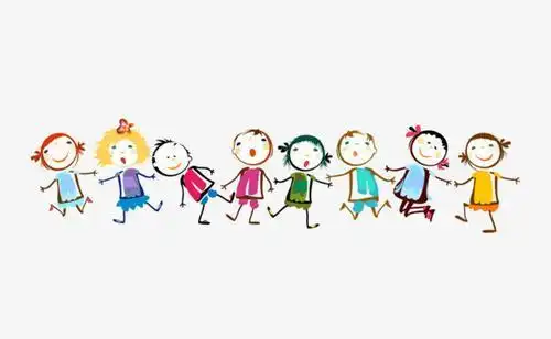 园小朋友玩耍简笔画幼儿园卡通小孩简笔画小孩简笔画图片素材儿童画