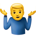 下载emoji0969男人耸肩的高清图片素材