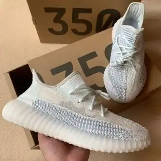 椰子鞋男350满天星休闲鞋夏季透气网面运动软底 三杠冰蓝满天星[真爆