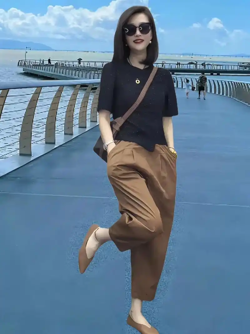 时尚哈伦裤来袭独特的版型设计让你尽显潮流与个性让你在这个夏天轻