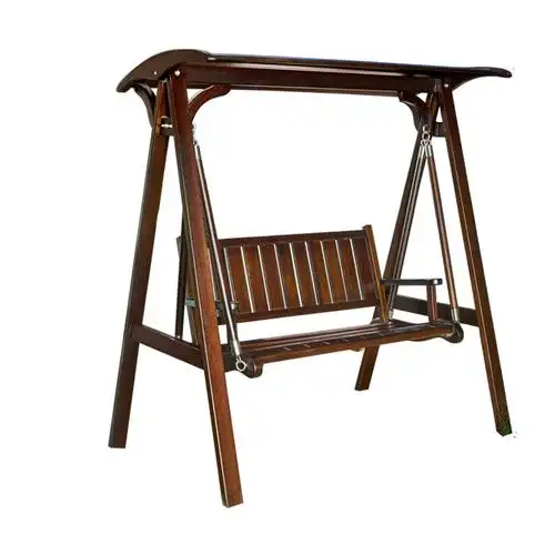 精欧户外实木秋千户外庭院花园摇椅防腐吊椅吊床户外秋千