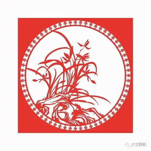 关于兰花的文化内涵与剪纸素材