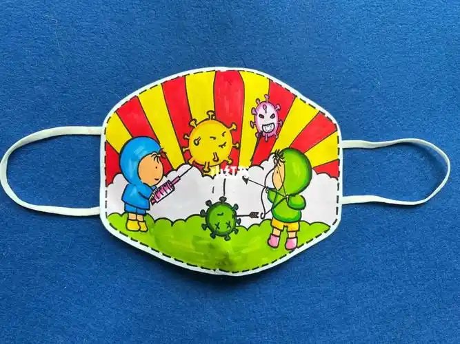 时尚口罩  #口罩情绪表达  #口罩涂鸦