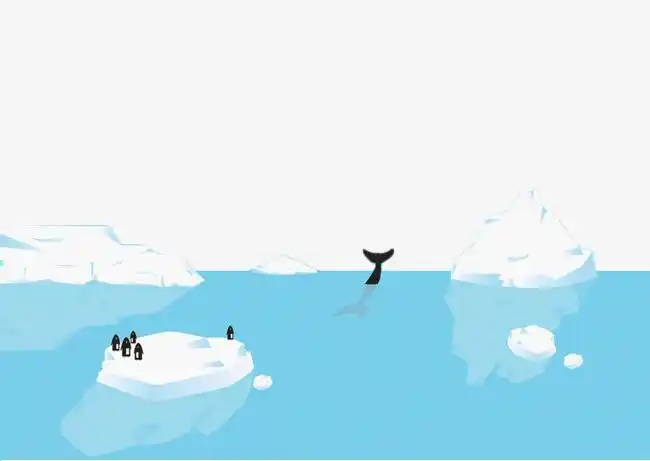 雪花简笔画漂浮冰晶经