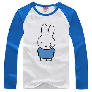 经典卡通动漫周边可爱miffy米菲兔潮男女长袖t恤学生春秋上衣服装