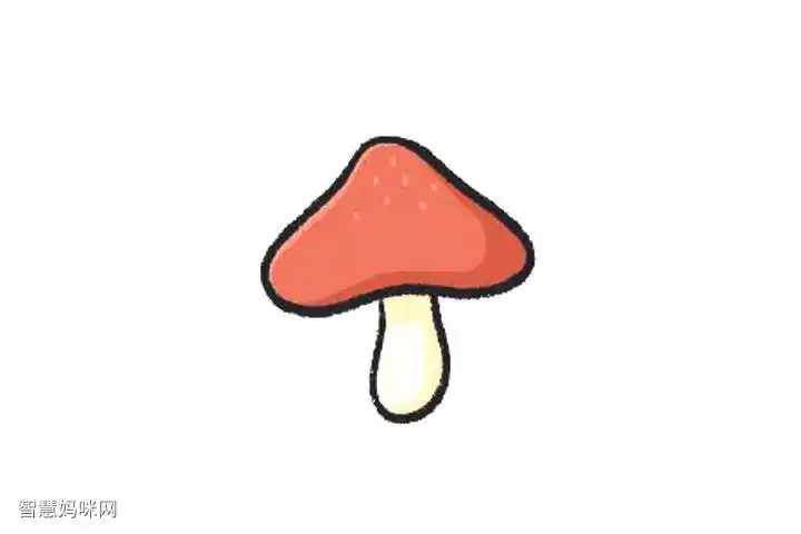 蔬菜简笔画大全香菇怎么画