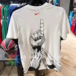 nike耐克男女短袖夏款耐高联赛涂鸦运动休闲篮球速干t恤 ci9080