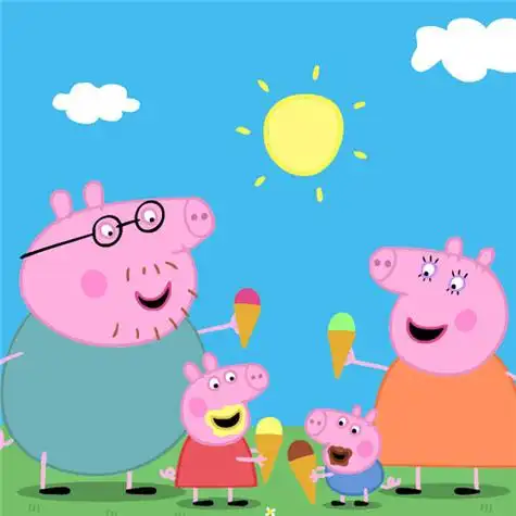 小猪佩奇一家图片头像