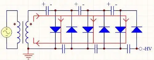 直流电的倍压电路