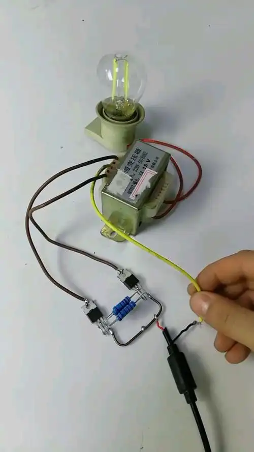 12伏转换220伏逆变器,简单实用制作