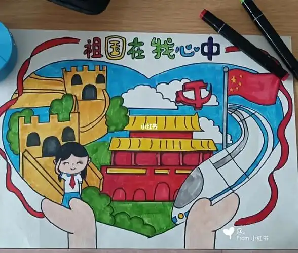 祖国在我心中绘画报