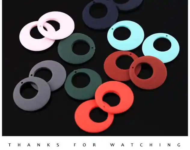 茉茉饰品树脂偏心圆耳环耳钉耳坠材料饰品配件diy手工制作耳环