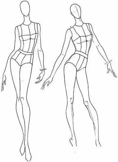 服装设计人体的入门画法