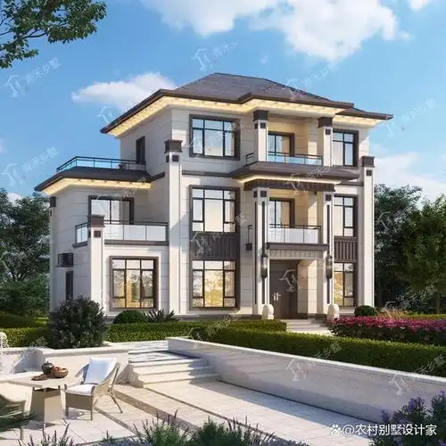 14x9米新中式三层别墅推荐,占地120平,6房3厅3卫带书房和娱乐室