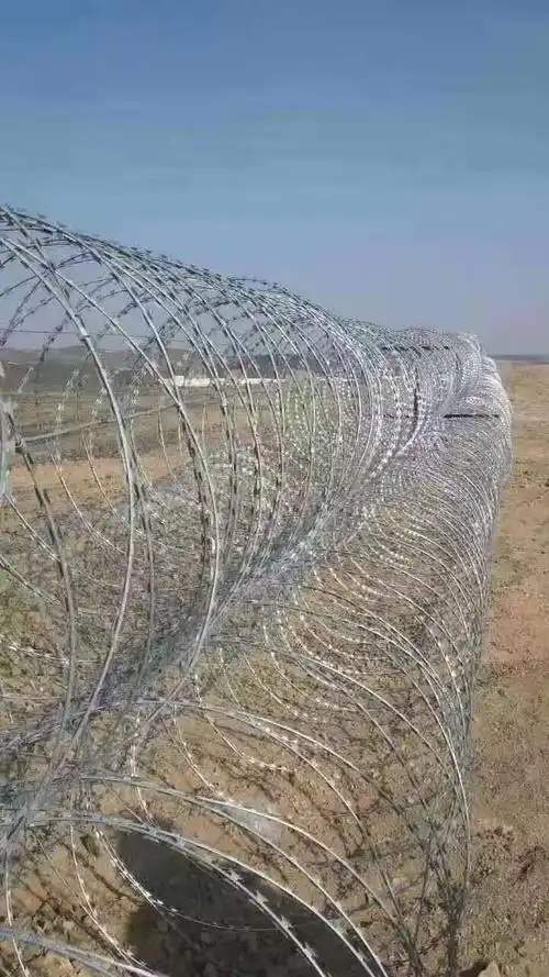 云聚直销刺绳立柱刀片冷热镀刀片滚笼刀刺防爬刺网