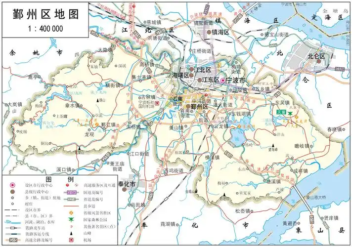 鄞州区地图全图高清版