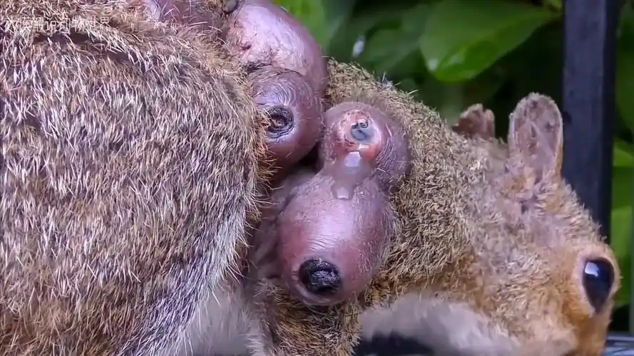 松鼠身上长了马蝇幼虫,看上去头皮发麻_腾讯视频