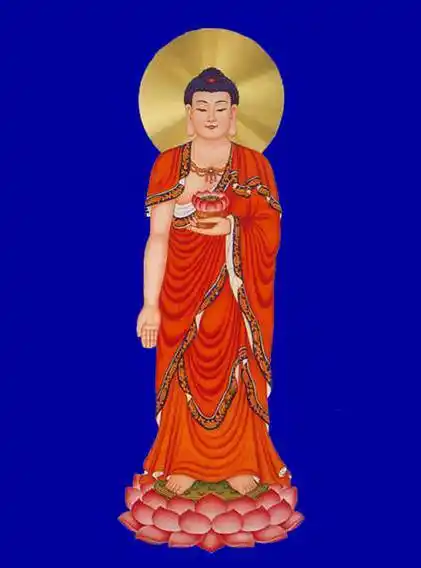 南中国上空拍到阿弥陀佛显圣像 揭秘这尊佛的身世(图) : 阿弥陀佛