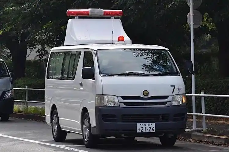 经典车欣赏～丰田海狮 toyota hiace 日本警车 警