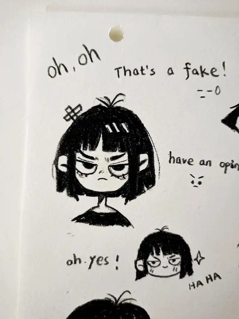 美式(女孩版)#临摹 #手绘 #美式画风 #黑白漫画 #简笔 - 抖音