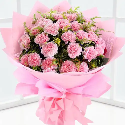 康乃馨鲜花速递花束香水百合花玫瑰花礼盒生日礼物送爸爸妈妈老师长辈