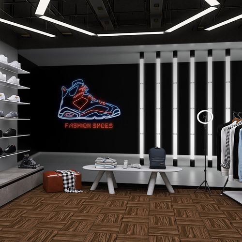 潮牌运动鞋背景墙纸球鞋店装饰墙布潮牌跑鞋椰子鞋直播间鞋子壁纸