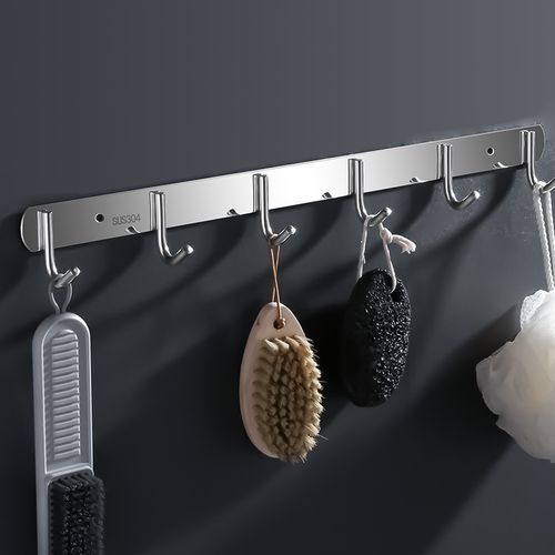 厂家批发不锈钢衣钩加厚挂钩 家居收纳浴室厨房门后挂件圆钩