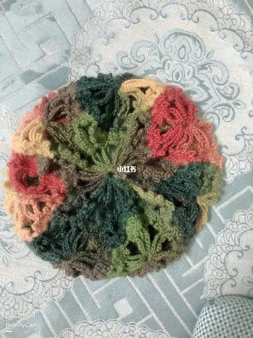 梅花一线连帽子成品