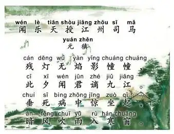 闻乐天授江州司马手抄报手抄报简单又好看