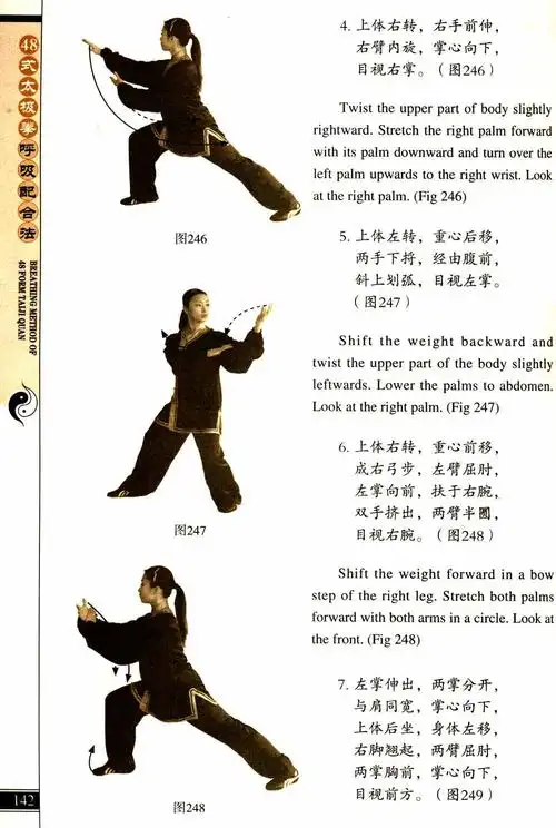 太极拳口令词的各式太极拳口令