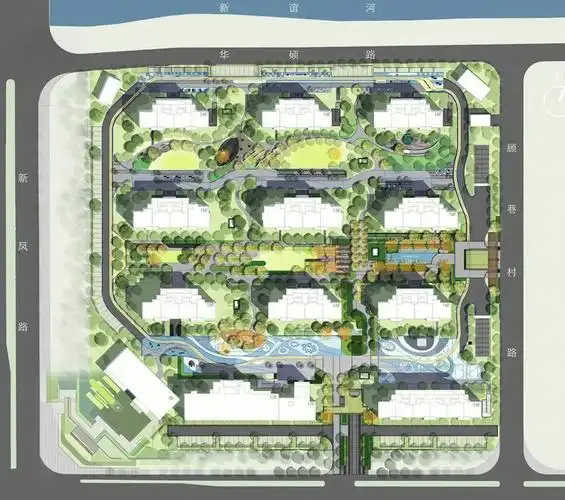 居住区景观平面图