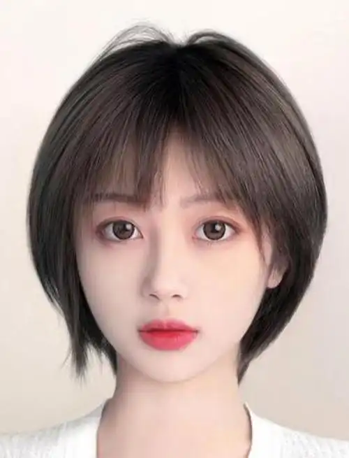 适合圆脸的短发造型2021最新款,圆脸女生有福了