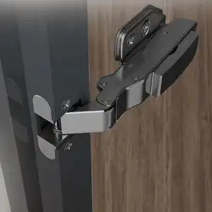 玻璃门合页铝框门铰链鲍氏黑色165°铰链阻尼