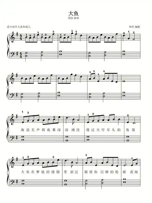 简易版,适合初学者易上手,主页有视频#钢琴曲  #钢琴谱  #钢琴谱分享