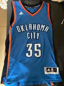 杜兰特雷霆队绝版球衣 黄金s码 nba球衣 下过两次