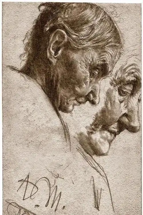 100幅门采尔素描每幅都是经典