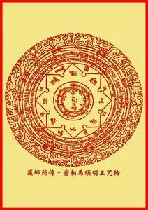 佛教咒轮系列密像马头明王咒轮马头金刚咒轮佛教咒轮相片金属卡画