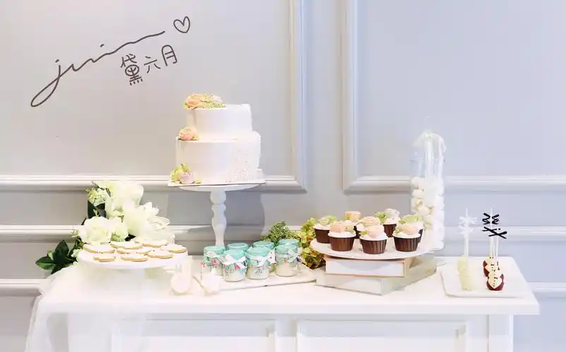 浪漫玫瑰主题甜品台2580(20～30人)