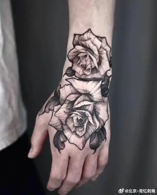 手背纹身##纹身设计##北京纹身