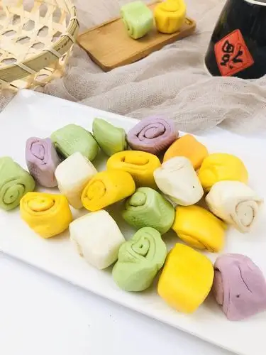 彩色果蔬小馒头500g