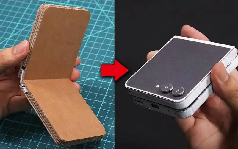 【byjun】用纸板制作新款折叠手机